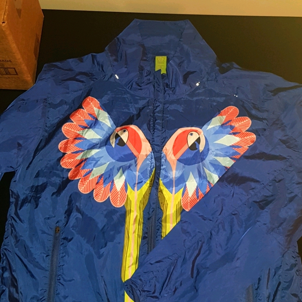 FARMRIO blue macaw windbreaker jacket